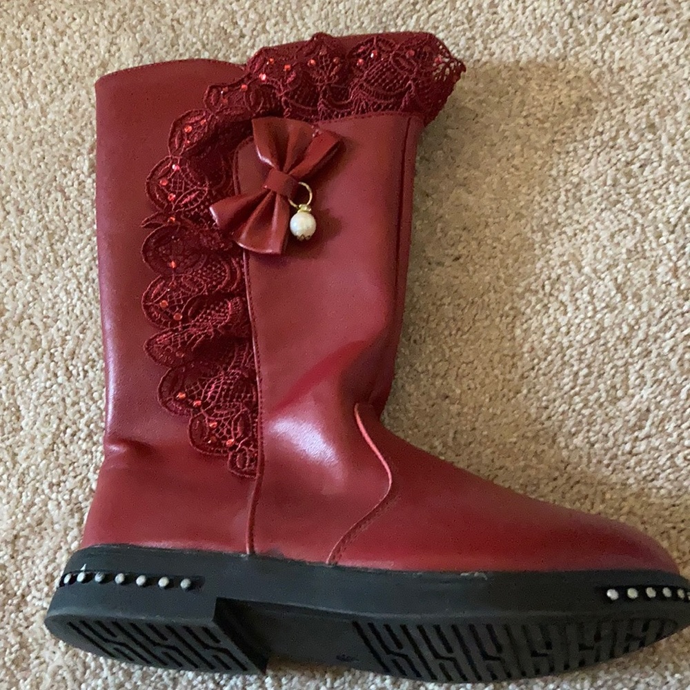 mia belle red boots